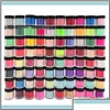 Acrylpoeders Vloeistoffen Acrylpoeders Vloeistoffen Nail Art Salon Gezondheid Schoonheid 10 G/doos Sneldrogend dippoeder 3 in 1 French Nails Match C Dhs3T