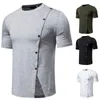 Men's T Shirts Wear Around Nightshirt Rayon Long Sleeve Shirt Men Mens Fashion Deep V Neck Short Sleeved Cotton Elastic Bottoming