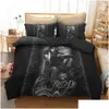 Beddengoed stelt 3D -vrouwen en SKL Sugar Motorcycle dekbed dekbed Bed Cool afdrukken Zwarte beddenbedden Bedline Y200417 Drop Delivery Home Garden TE DH1QK