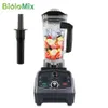 Biolomix 3HP 2200W Ağır hizmet tipi Ticari Sınıf Zamanlayıcı Blender Mikser Meyve Meyve Ürünleri Buz Smoothies BPA 2L Kavanoz H1103240L