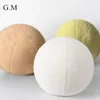 Travesseiro Nordic Bola Em Forma de Cor Sólida Recheada Almofada Macia para Sofá Ins Estilo Pelúcia Redondo Almofadas Sofá Home Decor 231128