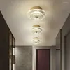 Ceiling Lights Modern Luxury Crystal Lamp Creative Simple Hall Entrance Corridor Balcony Bedroom Lighting Fixtures