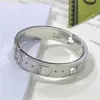 Hollow Out Star Golden Rings Men Women Designer Letter Carve Band Rings 925 Silver Couple Range High Street Man Ring Jewelry