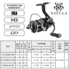 Vliegvismolens2 2023 DAIWA TATULA LT Spinning Reel Drag 5kg 71BB Wiel Baitcasting Rollen 231129