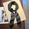 Scarves Print Silk Long Hairband Ribbon for Women Ladies Bandana Neck Tie Headband Bag Scarfscarves Popular Belt Hair Accessories 2022 J230502