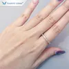 Bröllopsringar Tianyu Gems Baguettes Def Diamond Band 2x4mm Ring 14K18K Yellow Gold Classic Finger for Women 231128