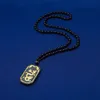 Chokers HOYON-zertifiziertes echtes 999er Gelbgold 24 Karat reine natürliche Jade-Anhänger Drache Phönix Perlenkette Halskette für Damen Herren Schmuck 231129