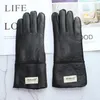 Rękawiczki bez palców damskie futra typu „all-in-one rękawiczki owczelne skórzane kolor ciepły zimowa wełniana podszewka wiatr i zimne rękawiczki 231128