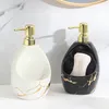 Dispensador de sabão líquido 1pc textura de mármore cerâmica mão desinfetante garrafa casa cozinha acessórios do banheiro pulseira