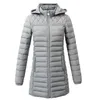 Womens Down Parkas Women Winter Hooded Warm Coat Slim Candy Color Cotton Padded Basic Jacket Female Mediumlong jaqueta feminina 231129