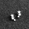 Stud UVW301 2PC 316L Moda Minik Minimalist Saplama Küpeler Erkekler Erkekler Kulak Pin Sarmal Piercings Pendientes BRINCOS Gümüş Renk YQ231128