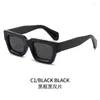 Sunglasses Fashion Small Frame Europe And The United States Personality Square Thick Glasses INS Wind Trend