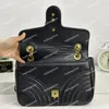 Marmont 가방 디자이너 어깨 가방 체인 스트랩 핸드백 크로스 바디 가방 패션 가죽 여성 레이디 클래식 스타일 지갑 Pochette