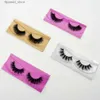 False Eyelashes 3D Real Mink False Eyelash Strip Mink Lashes 두꺼운 가짜 가짜 속눈썹 메이크업 뷰티 뷰티 수제 100% 반짝이 포장 D101 Q231129