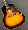 Sunburst afwerking john lennon j160e Elektrische Gitaar Akoestische Gitaar Gratis Verzending e-J160 vs Passieve Pickup Geluidsgat Gitaar j160