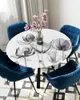 Tale de toalha de mesa Tulipa de tulipa redonda Toleta de mesa à prova d'água Decoração da sala de jantar Home Elastic