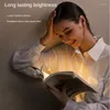 Tischlampen Protect Eye Wiederaufladbares Buchlicht Mini-LED Lesen 3-Stufen Warm Kaltweiß Flexible Easy Clip Lampe Lesenacht