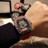 Limited Edition Luxury Wristwatch Richa Milles Business Leisure Rm53-01 Automatic Mechanical Carbon Fiber Tape Luminous Watch Male Watches