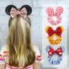 Hair Accessories 2023 S Christmas Mouse Ears Sequins Bows Headband Women Velvet Scrunchies Bands For Girls Party DIY270S