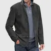 Herenjassen Vintage Heren Jas Pak Streetwear Button Down Effen Uitloper Jas Blazer Casual Man Hoge Kwaliteit Vest Mode