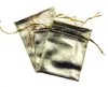 Jewelry Pouches 11 16cm 100pcs Handmade Gold Drawstring Bags For Wedding/Party/Gift/bracelets/necklace Packaging Display