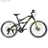 Biciclette Spedizione gratuita HILAND 26 pollici 21 velocità telaio in alluminio Mountain Bike Bicyc V-Brake Q231129
