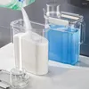 Butelki do przechowywania wlać detergent kubek ryżowy mierzenie dozownika żywności proszek pralnia Ziarna pojemnika na rozlew płatki zbożowe