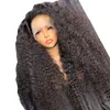 Synthetic Wigs Front Lace Curly Wig Headband 13 * 4 Lace Wig Headband Mixed with Human Hair Wigs