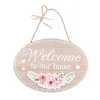 Nyhetsartiklar Creative Welcome Welcome Weledy Wood Pastoral Style Door Putt Door Hanging Sign Home Decor