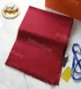 Fashion mens designer scarf 100% cotton jacquard womens scarves Double-sided color-blocking fringed edges Size 180cmX65cm with gift box