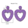 Stud Stud Earrings Amaiyllis Handmade Hollow Heart For Women Wedding Big Pendant Chic Geometric Statement Brincos Drop Delivery Jewelr Dhn3C