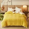 Bedding sets Warmth Duvet Cover Dual Use Blanket Artificial Cashmere Warm Winter Blanket Soft Cozy Fleece Quilt Cover Plush Blankets for Beds 231129