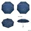 Paraplyer Creative 12 Stars Map Starry Sky Paraply Rain Women Matic Three Folding Parasol Parapluie 220426 Drop Delivery Home Garde Dhkdp