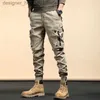 Men's Jeans Mens Light Luxury Outdoors Tactical Jeans Wear-proof Military Style lti-pockets Cargo Pants Army Fans Slim-fit Casual Pants; L231129