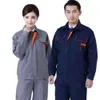 Весенне-осенне-зимний мужской и женский устойчивый трудовой костюм с длинными рукавами для обслуживания мастерских, авторемонтный инженерный костюм и рабочее оборудование 8UYS0