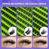 Falsche Wimpern GROINNEYA Cluster Lashes 100/200 Bündel natürliche Wimpernverlängerung Volumen einzelne Wimpern gemischte Tablett Faux Mink Lashes Q231129