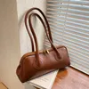 الأكياس المسائية عتيقة PU Leather Leather Bag Bag Solid Coll Conder Counter Conder Underarm Tote Bolsa Feminina