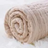 Cobertores swaddling 6 camadas s orgânico musselina swaddle cobertor nascido algodão sólido banho colcha nascido arroto roupas menino menina cobertor 231129