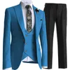 Conjuntos de chaquetas de chándal para hombre Traje De Hombre personalizado chaleco de doble botonadura esmoquin para trajes de padrino de boda hombres BlazerVestPant 231129