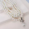 Chokers Three Dimensional Water Drop Pearl UFO Necklace Pendant Accessories 231129