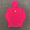 Hoodies pour hommes Sweatshirts Pullover Red Spder Designer Hoodie Young Thug Angel Men High Quality Shoe Web Pink Xiaocaisishenclothing 3K4E