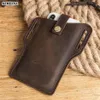 100% echtes Leder Handy Gürtel Taille Tasche für Männer männlich Vintage handgemachte Schleife Holster Handy Abdeckung Fall Halter Taschen Mann 2231l