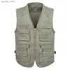 Gilet da uomo 8XL 9XL 10XL Nuovo maschio Casual Estate Gilet senza maniche in cotone di grandi dimensioni con molte 16 tasche Gilet multitasche da uomo Q231129