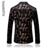 Pakken voor heren Blazers VAGUELETTE Blazer met luipaardmotief en print Hombre Blazer Dierenprint Stage-jassen voor heren Modeblazer voor heren Stage Wear-jassen 231128