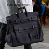 Bolsa de couro 50cm sacos 2023 novo padrão extra grande saco cm unisex viagem negócios capacidade bagagem portátil maré l