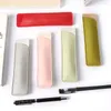 Leather Pencil Case School Pen Storage Bag Cute Kawaii Protective Sleeve Small Sign Cover Gifts