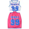 Casual Jurken Dames Roze Schede Jurk IN Zomerkleding HUMBLE Letter Print Sexy Korte Rok Afrikaanse 230428