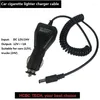 Cable cargador de coche Walkie Talkie para encendedor de cigarrillos Baofeng UV-5R UV6R UV-9R UV-82 accesorio de Radio CB portátil