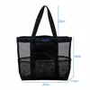 Storage Bags Mesh Beach Tote Bag Lightweight Portable Towels Toys With Multiple Pockets For Family Pool Travel Vacation