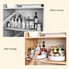 Organization 360 Degree Rotating Cabinet Organizer Kitchen Bathroom Cosmetic Turntable Storage Tray NonSlip Spice Round Rack Plate